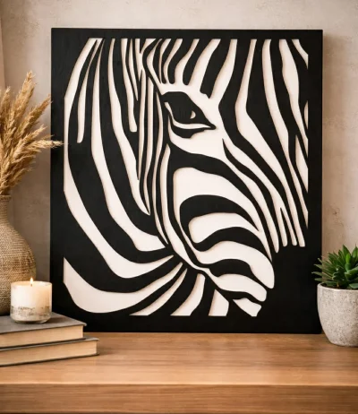 Tablou decorativ 2D – Zebra 