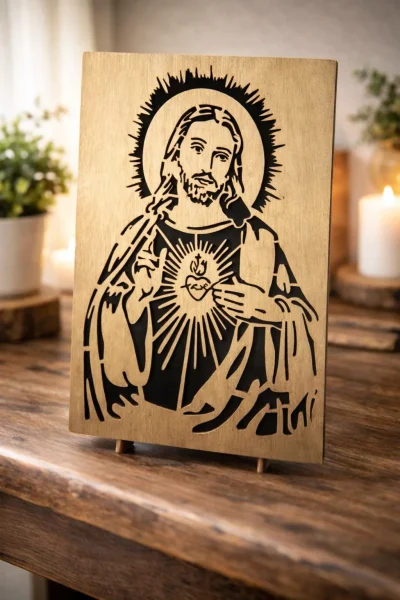 Tablou Lemn Iisus 2D